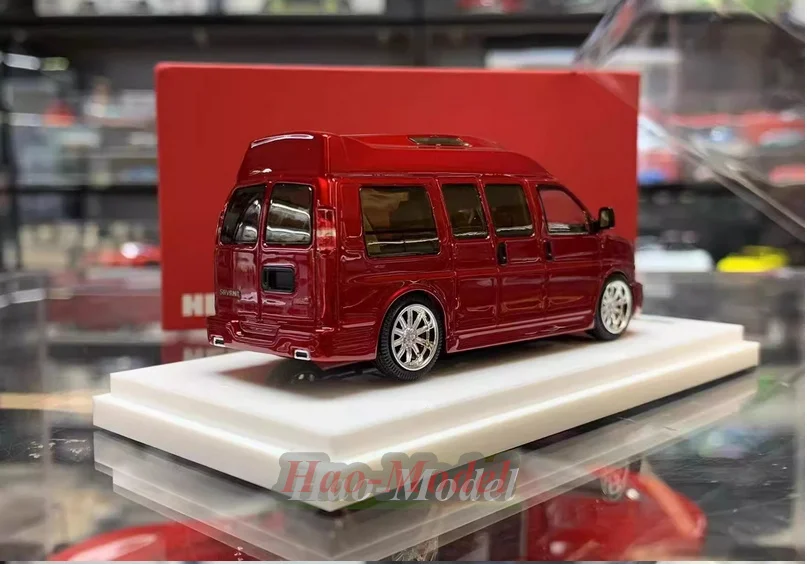 GOC GMC 1/64 For savana RV nanny Car Model Alloy Diecast Simulation Kids Toys Boys Birthday Gifts Hobby Display Collection