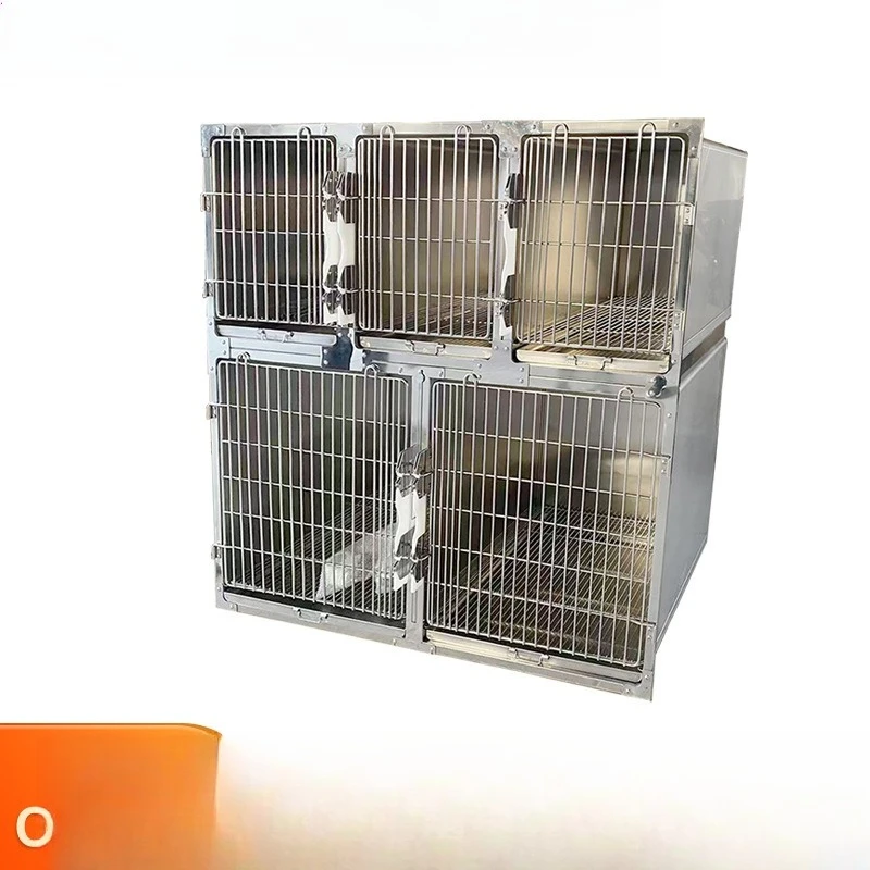 Pet inpatient ce 304 stainless steel dog cage cat c infusion cage breeding combination pet store foster