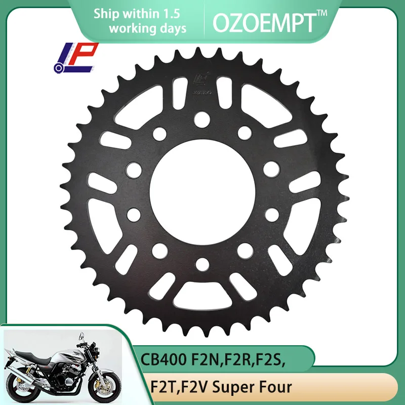 

OZOEMPT 525-42T Motorcycle Rear Sprocket Apply to CB400 F2N,F2R,F2S,F2T,F2V Super Four