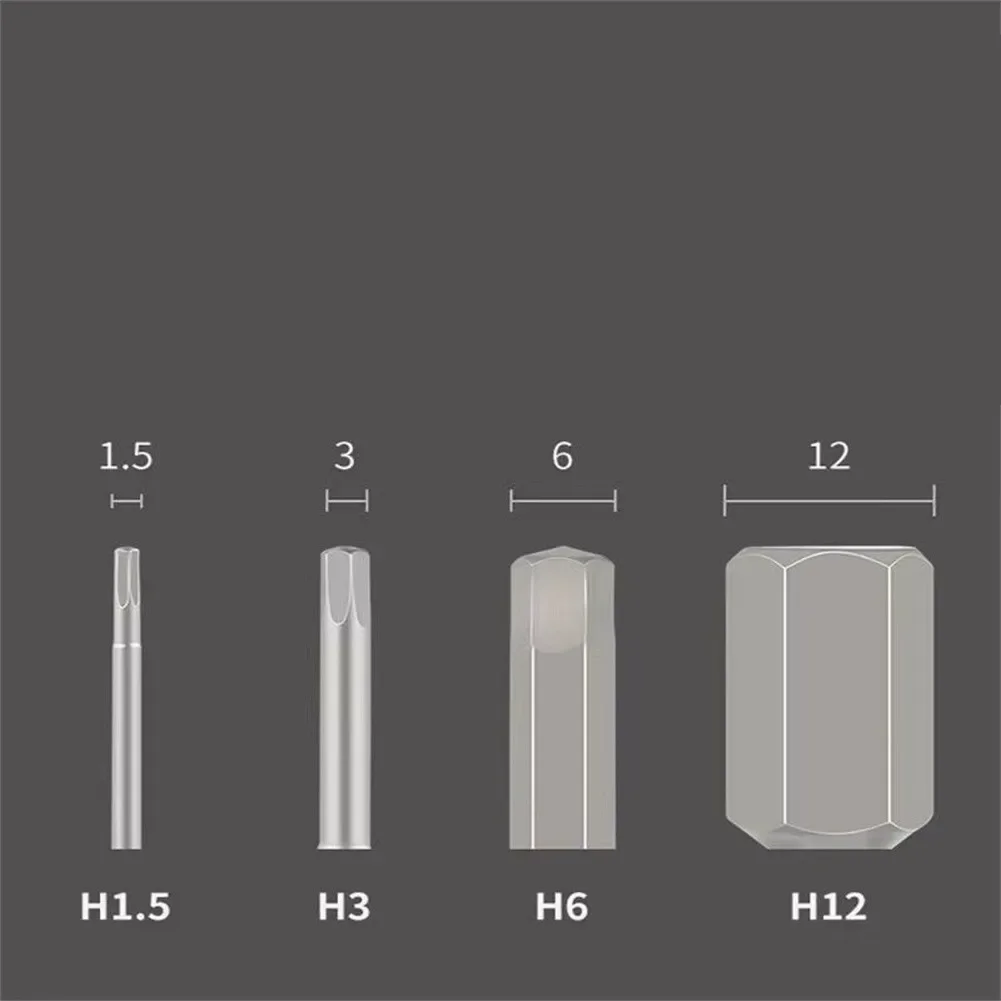 Imagem -02 - Hex Shank Cabeça Allen Chave de Fenda Soquete Bit Metric Chave de Fenda Magnética Bits Grupo Pcs 4