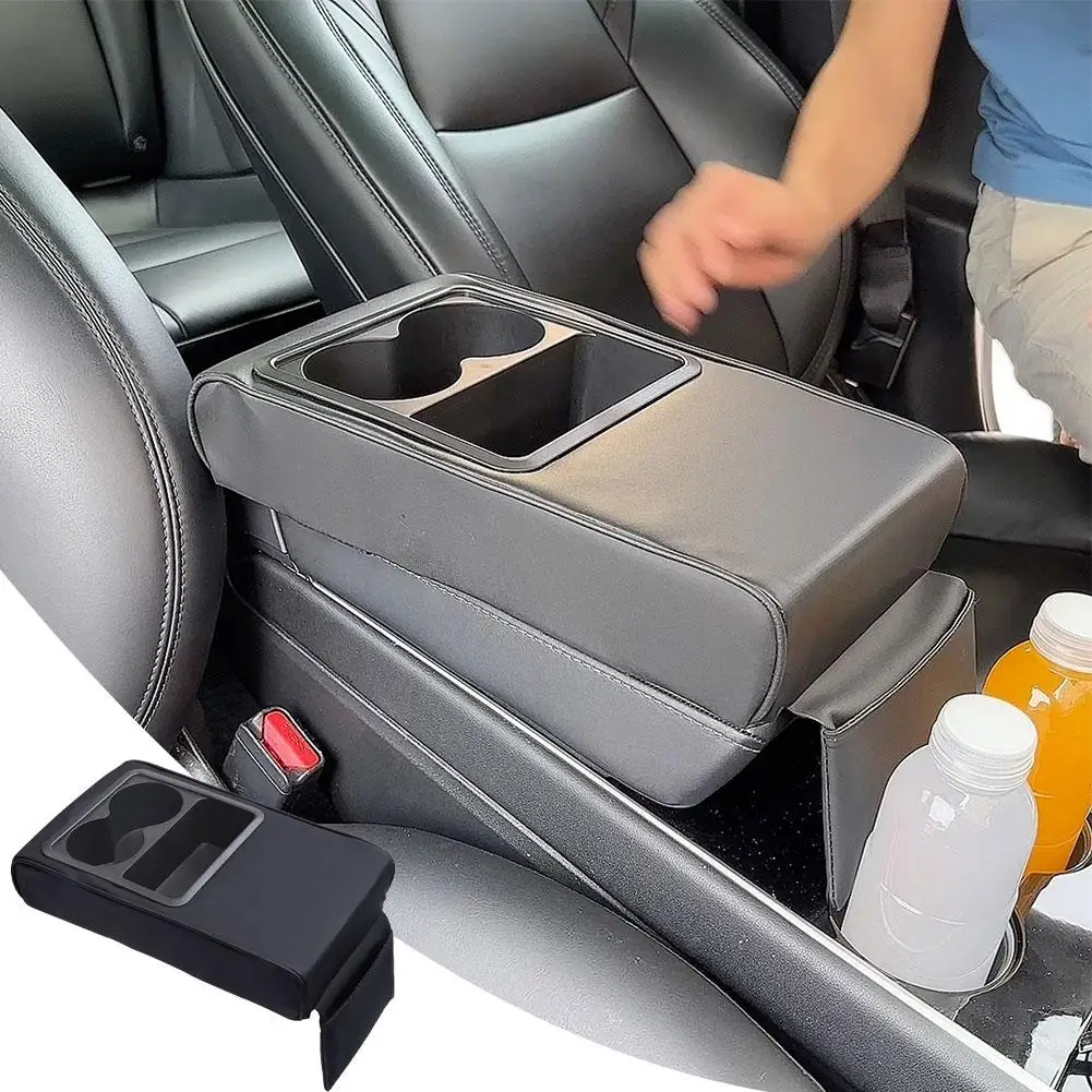 

New 2024 Car Armrest Box Heightening Arms Elbows Support PU Car Leather Accessories Pad Universal Decoration Interior M9N8