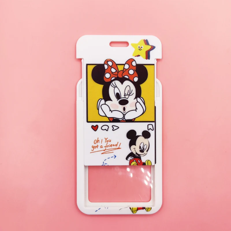 Disney Badge Card Holder Lanyard Girls Credit Card Case Neck Strap ID  Card Holder Phone Rope Credentials Accessories Gifts