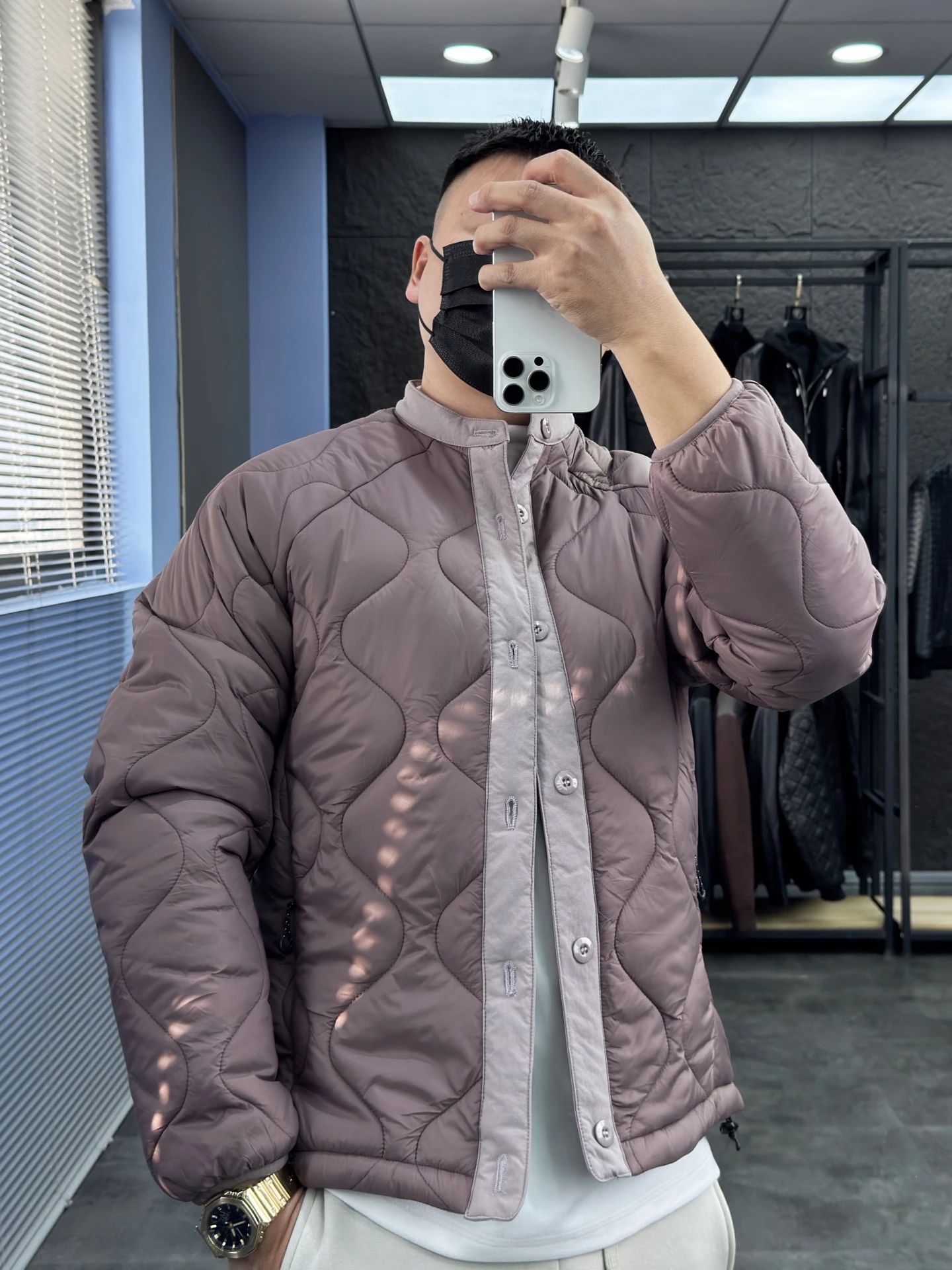 

Svip Sli Warm Lantern Pattern Cotton Jaet Men's Thiened round Ne Padded Cotton Casual Comfortable Autumn Winter Coat