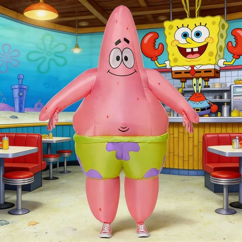 Kostum Tiup Spongebob Patrick - Inflatable Dinosaur Costume Adult ulasan dan harga