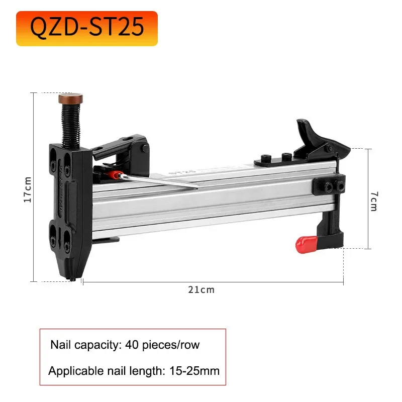 Manual Steel Nail Gun ST-25/ST-18 Semi Automatic Cement Nail Gun Wire Slot Nailing Device Nailing Machine Woodworking Gun Tacker