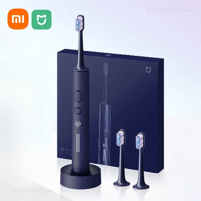 Xiaomi Mijia T700 cepillo de dientes eléctrico sónico pantalla LED IPX7 impermeable cerdas suaves súper densas carga inductiva cuidado bucal