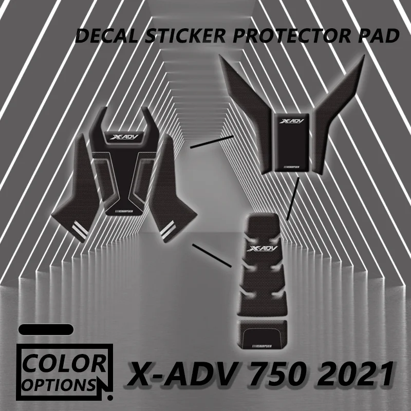 xadv Fuel Tank Sticker For X-ADV 750 XADV 750 2021 22 23 2024 Motorcycle 3D Fish Tank Pad Bone Protection Decals Stickers