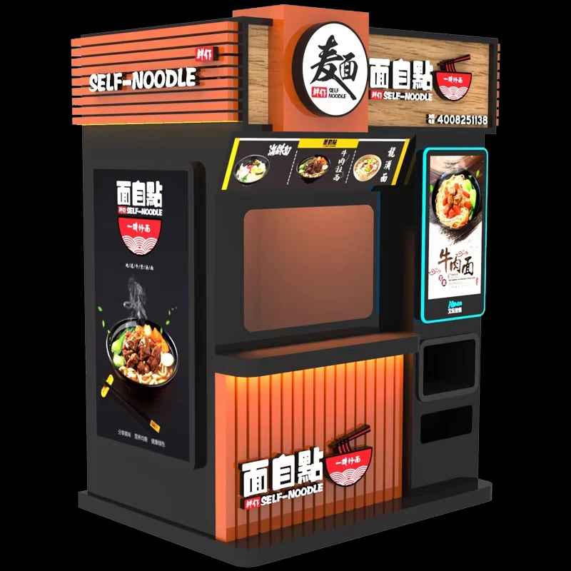 Self-service Acquista distributore automatico di pizza Ramen Comodo distributore automatico di tagliatelle self-service in vendita