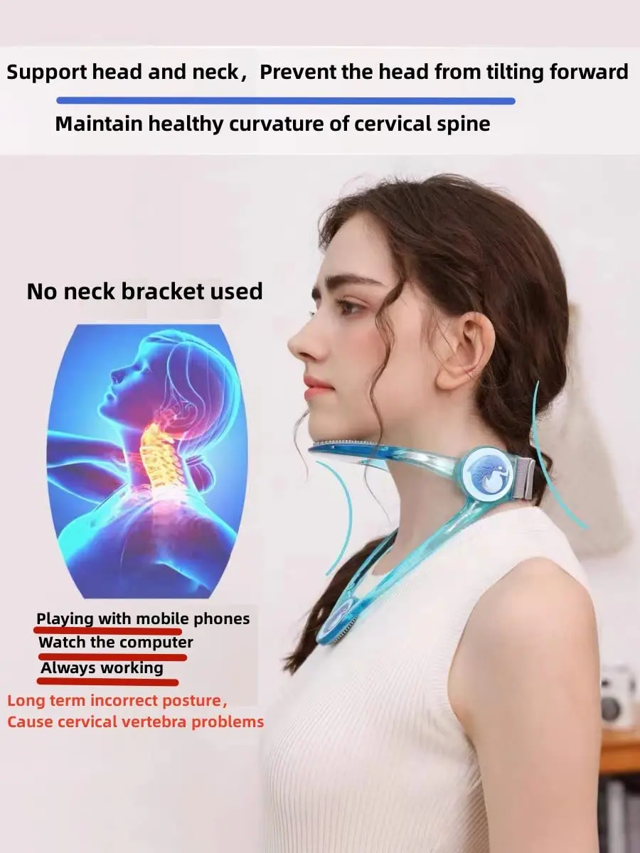 360 ° Adjustable Neck Cervical orthosis Neck Massager Cervical Spine Orthotic Protector Anti kyphosis Cervical Traction