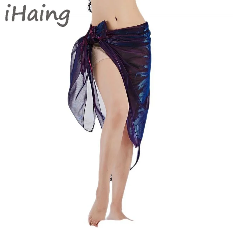 

Женский Блестящий набедренный платок для танца живота корейский платок ремень этнические треугольные шарфы женская одежда для занятий наряд