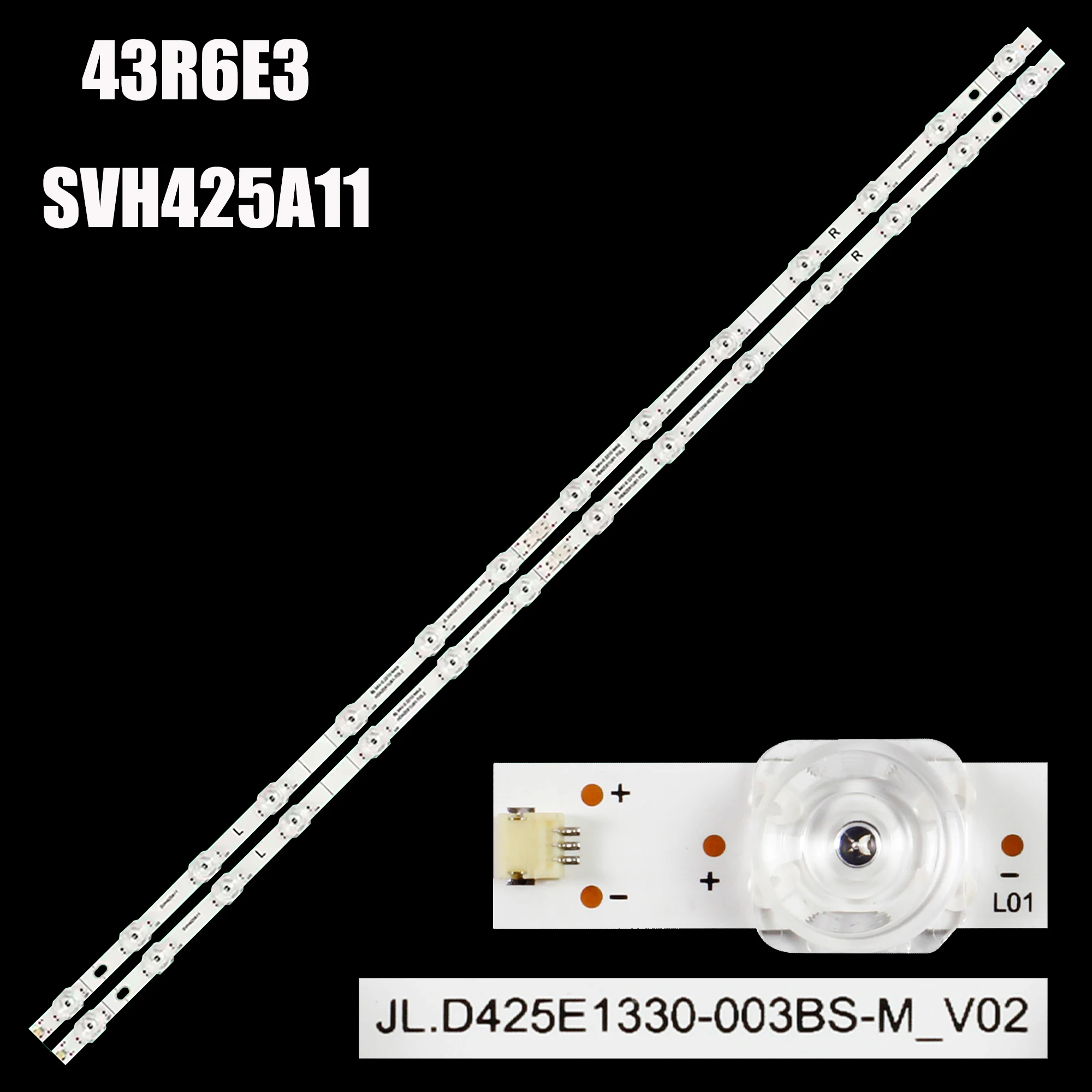 

LED backlight 14LED For HISENSE 43R6090G5 43H6500G 43R6000GM 43A603AMV 43R6E3 43h6g 43R6090G 43H6570G SVH425A11 HD425X1U81-TOL2