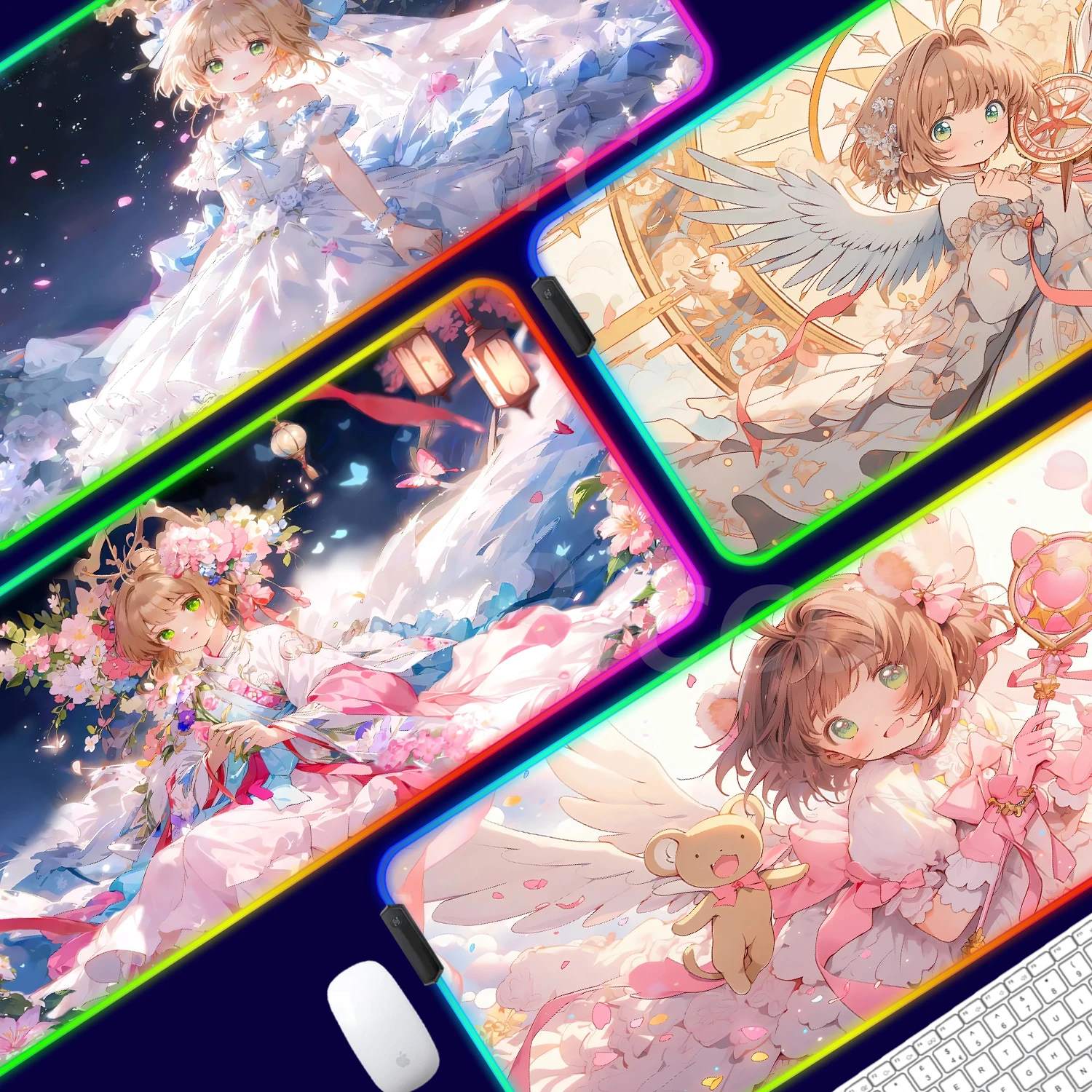 

Best Sellers Cardcaptor Table mat HD printing Table mats RGB Mouse Pad Desktop games XXL Large size games accessories mouse pad