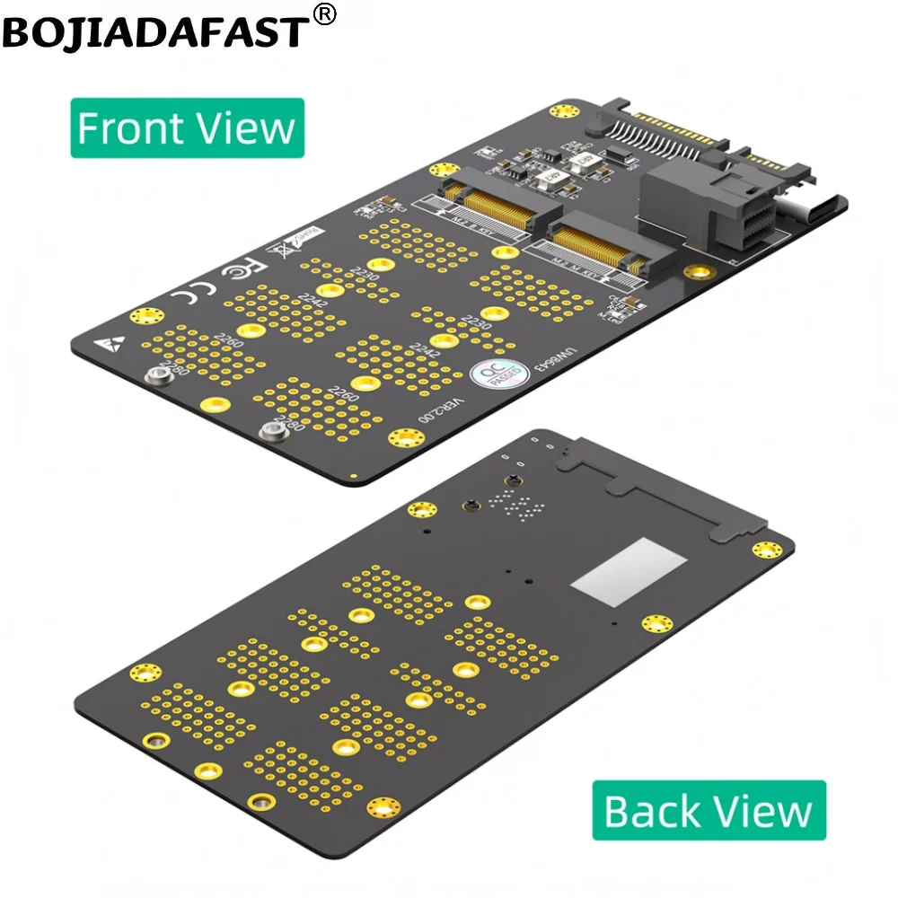 Mini sas SFF-8643 stecker sata 3.0 22-poliger stecker an m.2 ngff key-m key-b 3,0 m2 nvme & sata ssd konverter adapter karte