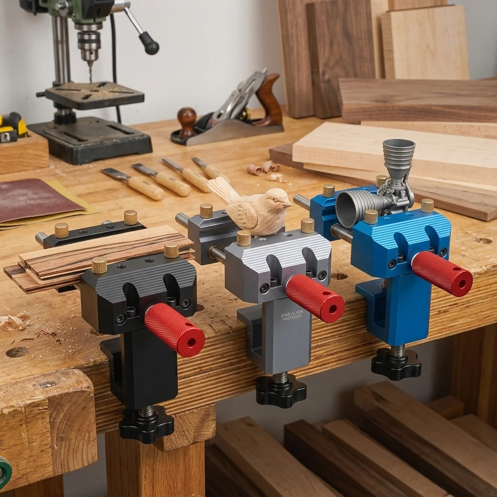 

Многофункциональные настольные тиски-струбцина из алюминиевого сплава, прецизионные мини-тиски для верстака, инструменты для деревообработки