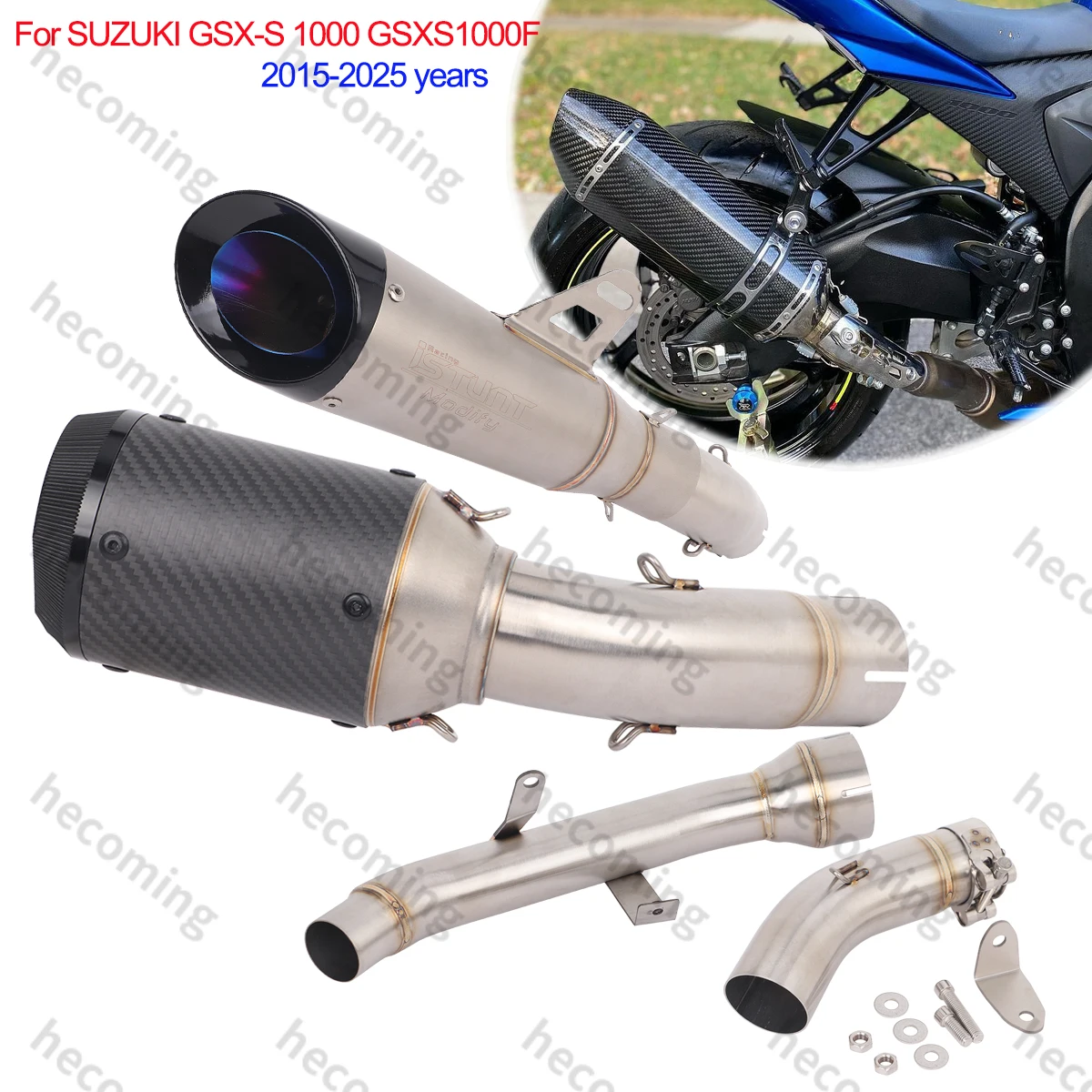 

Для SUZUKI GSXS1000 GSXS1000F 2015-2025 глушитель выхлопной трубы GSX-S1000 модификация системы выхлопной трубы