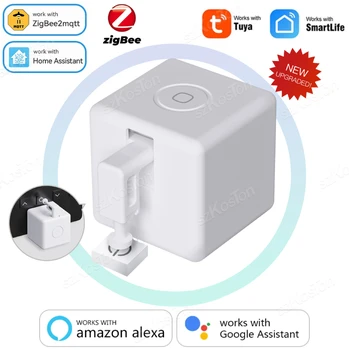Tuya Bluetooth ZigBee Finger Bots Além disso Botão Interruptor, empurrador, braços de toque, robô, Smart Life App, Alexa, Google Home Assistant