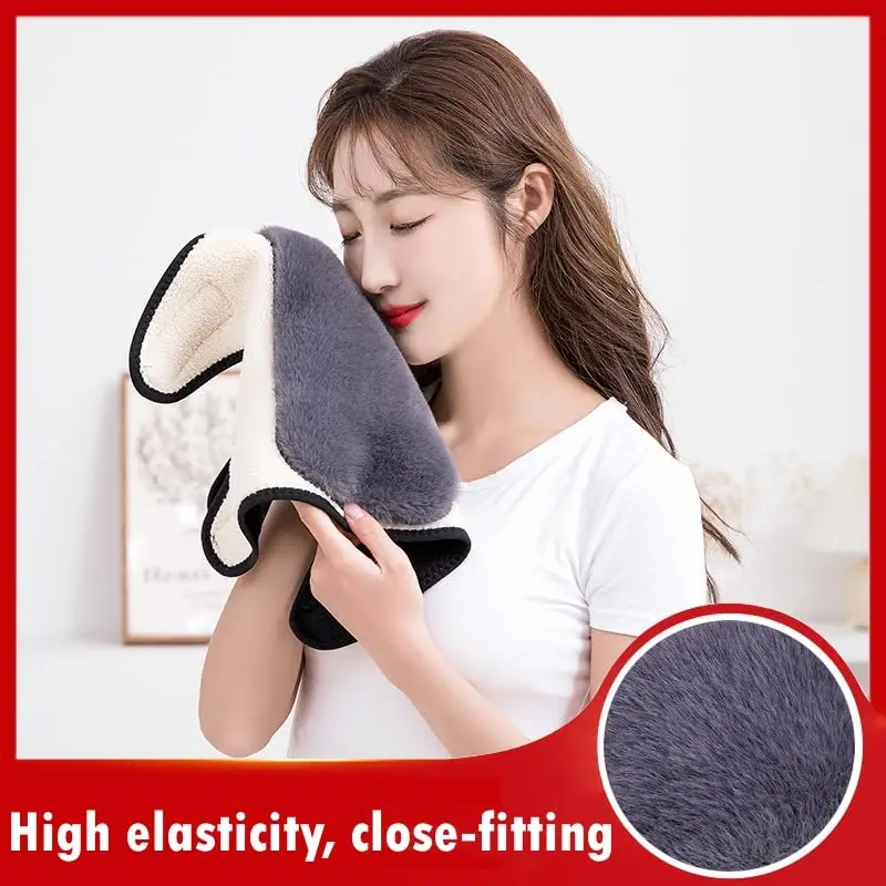 1/2/3PCS Winter Thickened Plush Two Layer Knee Pads Cold Proof Thermal Adjustable Knee Cover Ski Men Women Leg Cycling Warmers