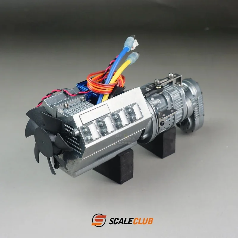 Scaleclub 1/14 Trailer Three-speed Metal Gearbox For Tamiya  Scania 770S MAN Benz Volvo RC Trailer Tipper Car Diy Parts