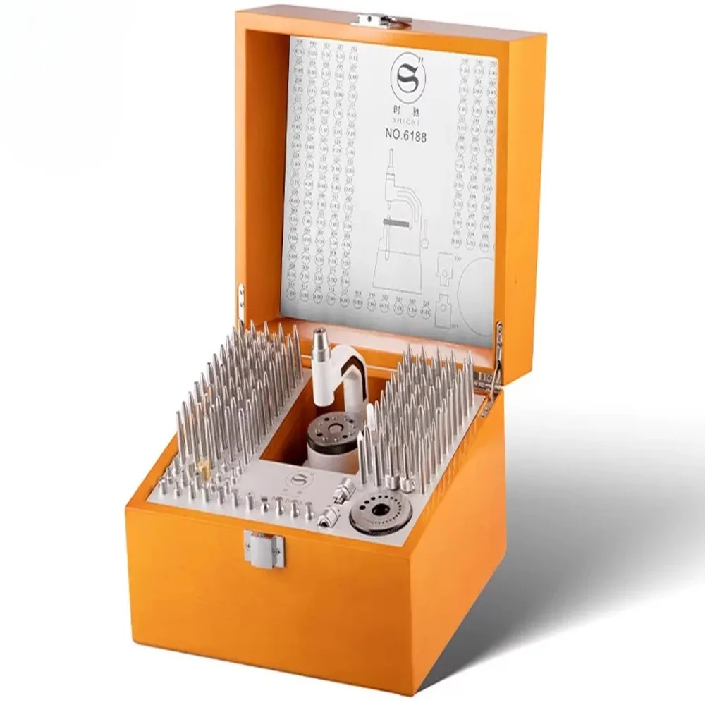 

130PCS Professional Watch Repair Punch Set - Precision Table for Movement Balance Wheel Shaft Service