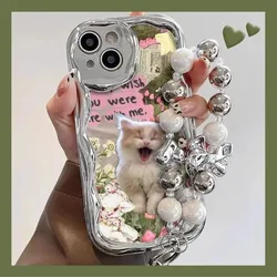 Cute Pet Cat Phone Case For Samsung Galaxy S24 S23 Ultra S20 FE S21 S24 Plus A05 J7 J2 Prime G530 Soft Silicone Cover