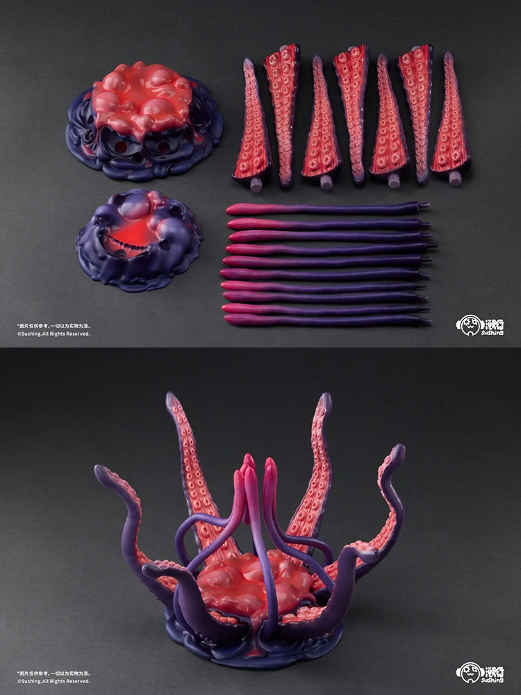 Sushing UBC-404 1/12 ثابت البحر الأخطبوط نموذج منصة المخلوقات مثل اللامسة اللعب ملحق ل 6 "3.75" عمل الشكل حلية