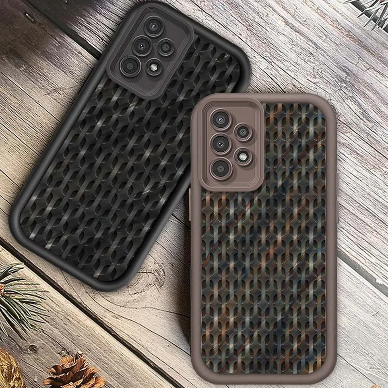 

Carbon Fiber Art Popular For Samsung A71 A52 A51 A34 A33 A22 A16 A15 A13 A04 A06 Note 20 Ultra 5G Eye Ladder Phone Case