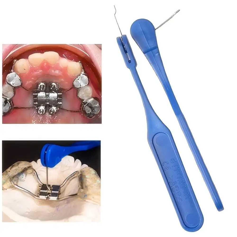  2Pcs Blue Dental Palatal Expander Swivel Key Universal Activation Adjusting Key  Orthodontic Correction Adjustment Dental Tool