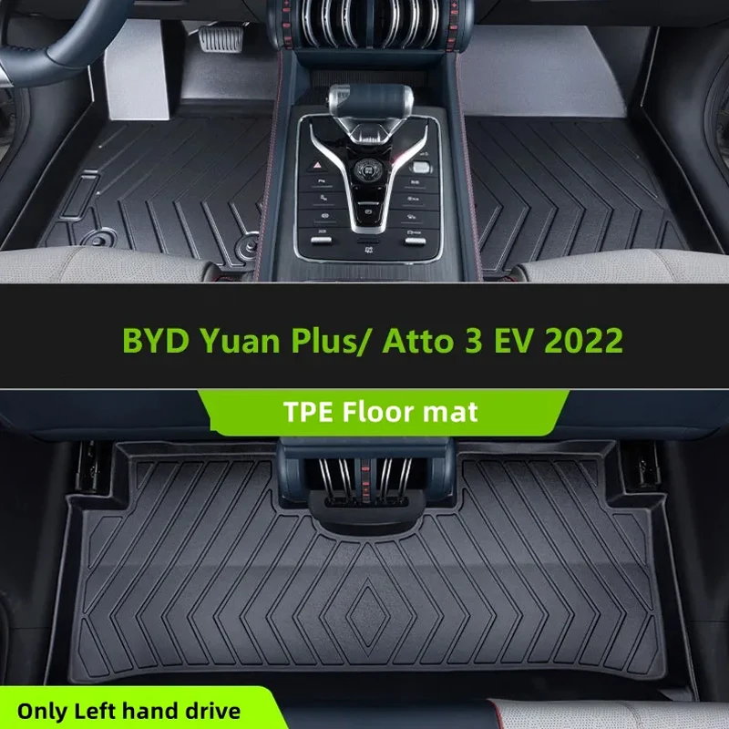 Custom Fit for BYD Atto 3 Car Interior Accessories TPE Floor Mat Specific For BYD Dolphin Song Plus Yuan Pro Plus Tang Han EV