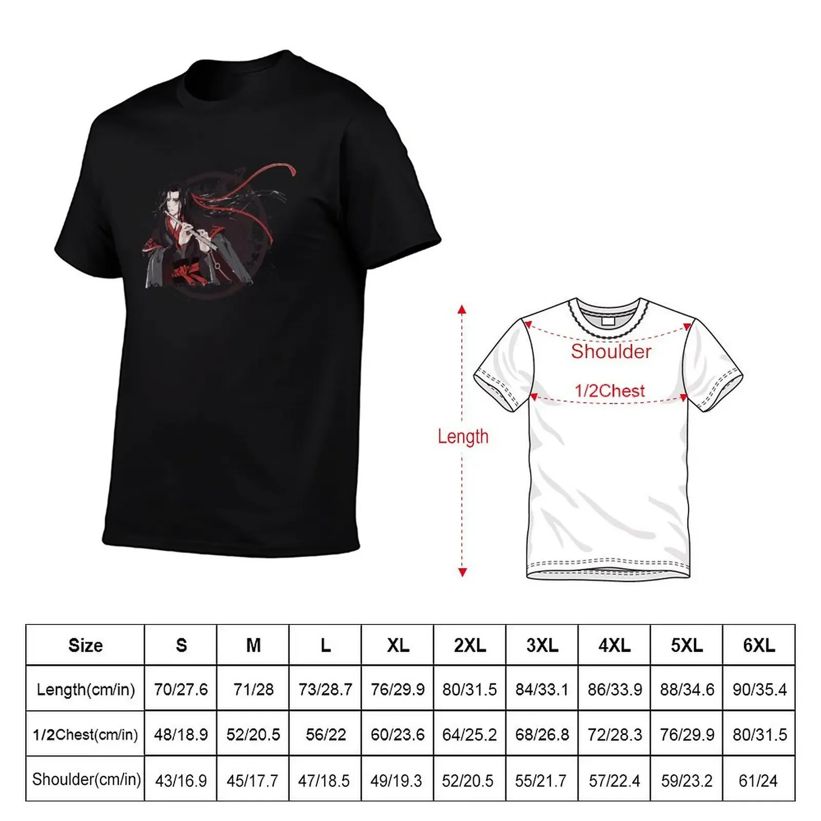 Mo Dao Zu Shi Wei Wuxian Art T-Shirt vintage anime shirt quick-drying vintage oversized heavyweight t shirts for men