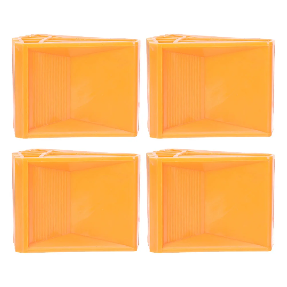 4 Pcs Floor Mat Extension Ladder Covers Step Rubber Feet Stabilizer Replacement 930X640X630CM Orange Protector Foot Pad