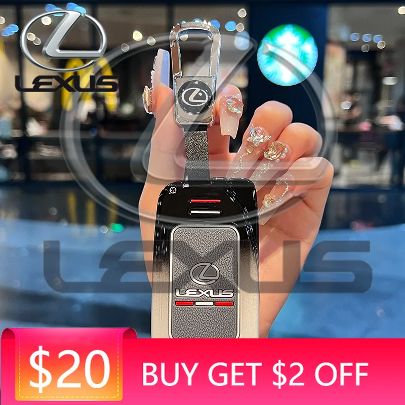 

Чехол-брелок для смарт-ключа автомобиля Lexus NX 200, NX300H, RX 350, 450H, ES 350, ES 300h, с эмблемой, для дистанционного управления, с функцией брелока для ключей