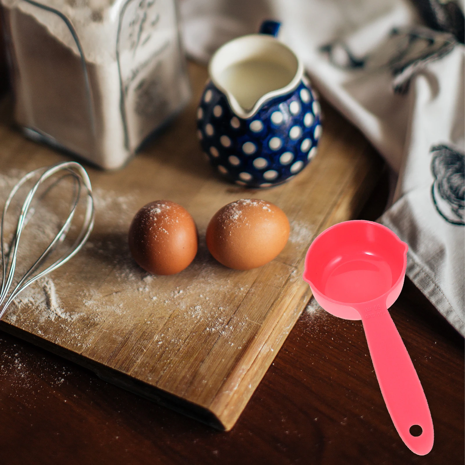 

5pcs Set 125Ml 80Ml 60Ml 30Ml Plastic Cups For Kitchen Measuring Spoons Cooking Measuring Spoon Set Baking Tools