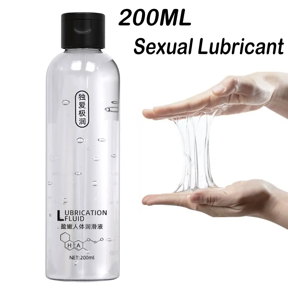 Lubrificante à base de água para adultos 200ml, gel vaginal, óleo lubrificante hidratante seguro, lubrificante pessoal para mulheres e homens, ferramenta erótica