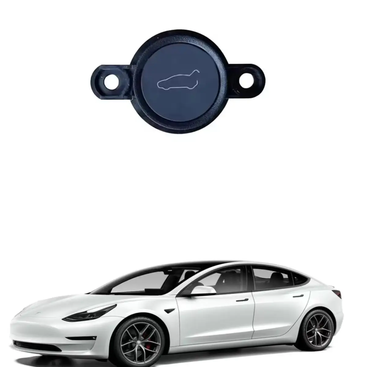 

For Tesla auto parts model3/model Y tailbox cover rear door spare box one-button switch button 1501907-00-B