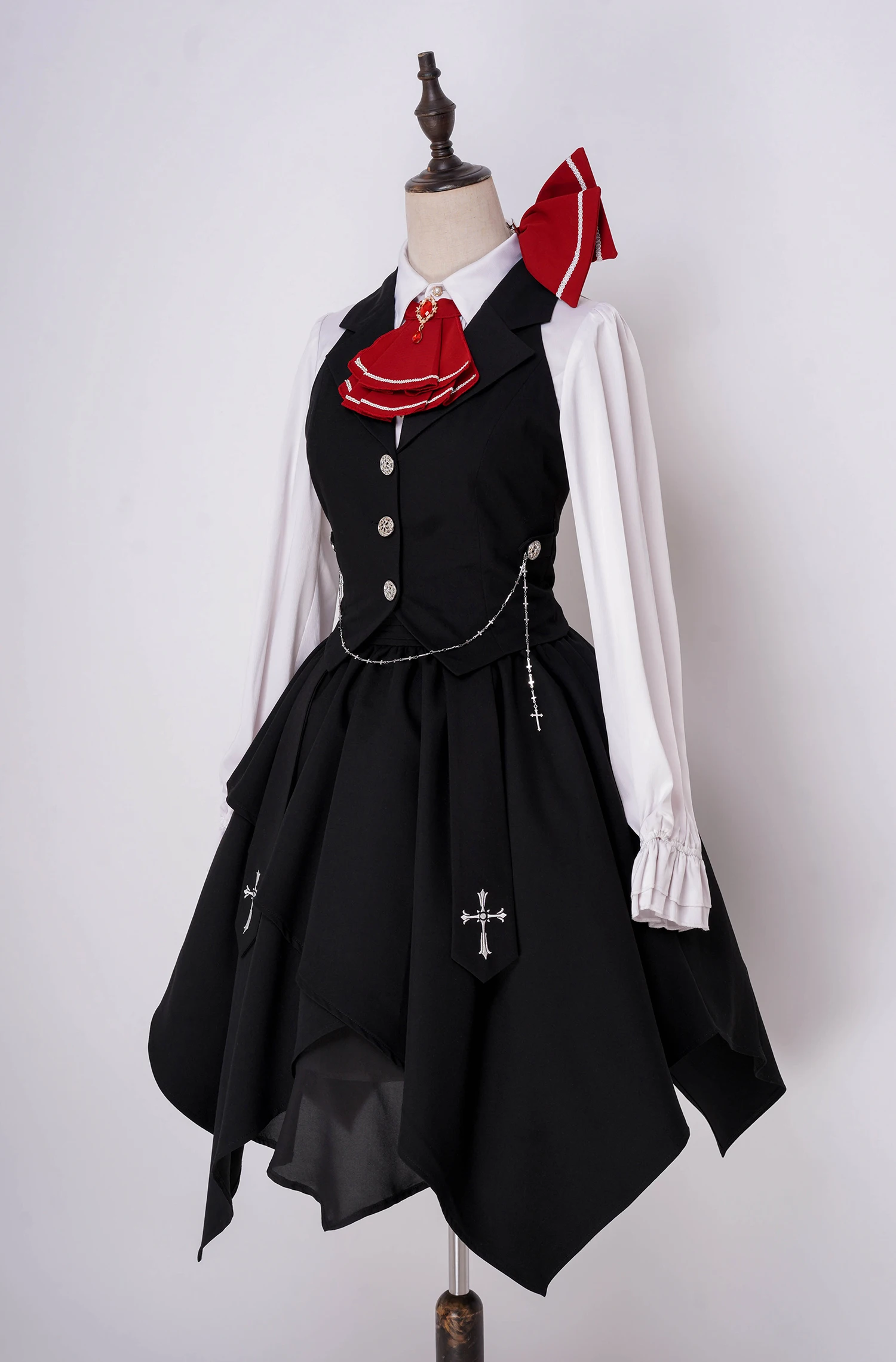 Disfraz de Rumia Cosplay para Halloween, fiesta de juegos de rol de Navidad, juego de cómic, vestido talla S-XL nuevo proyecto chaleco vestido de media falda