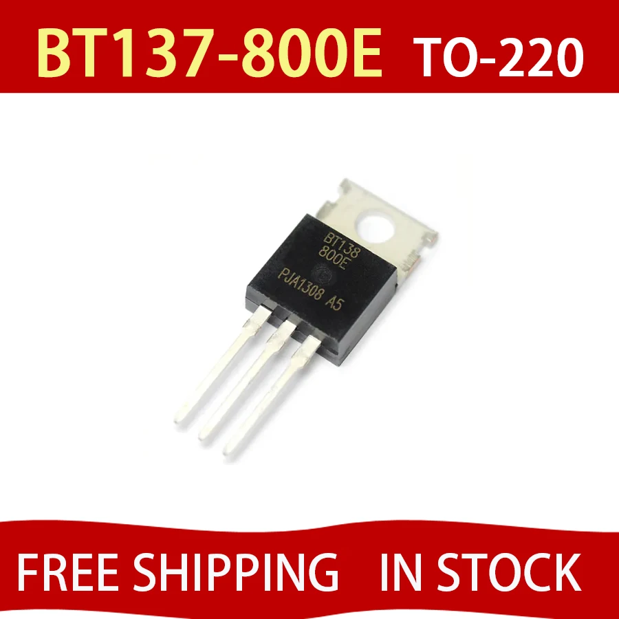 10PCS BT137-800 new and original/TO-220-3Pins Thyristors  TO-220 BT138 Triacs sensitive gate BT137-800