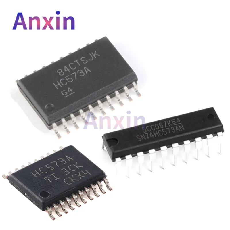 

10PCS 74HC573 SN74HC573AN DIP-20 SN74HC573ADWR HC573A SOP-20 SN74HC573APWR TSSOP-20 SMD DIP Latches Tri-St Octal D-Type IC
