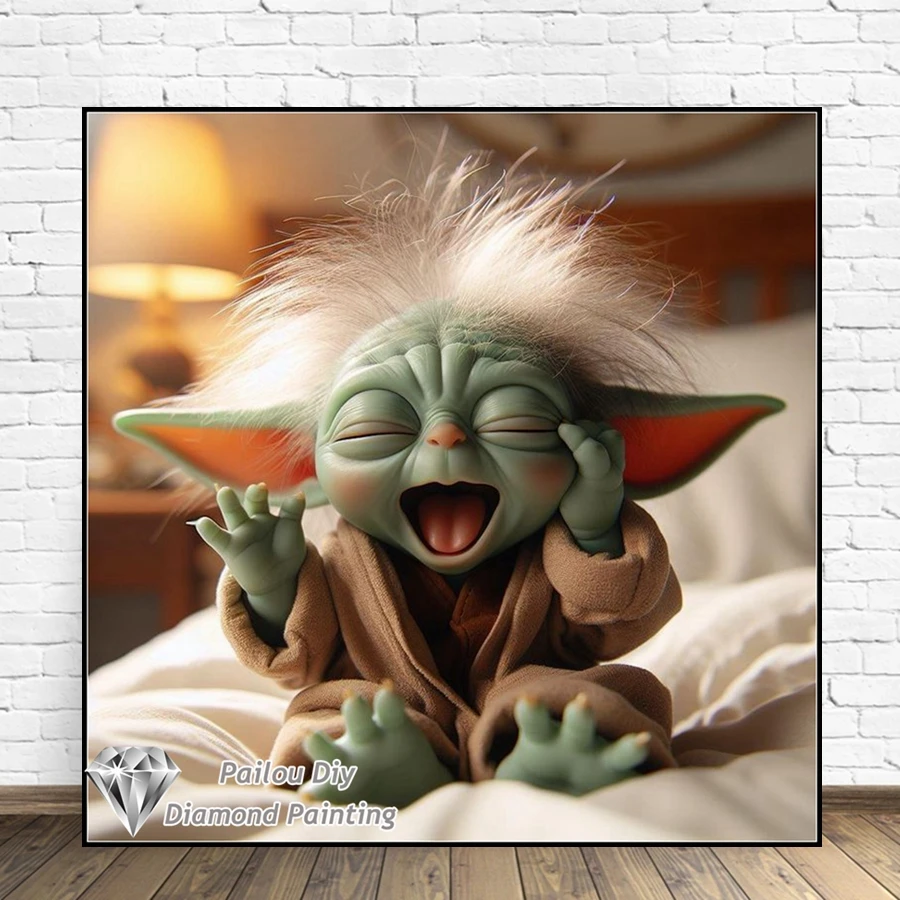 Cute Baby Yoda Disney Cartoon Diamond Painting Kits Photo Art 5d Diy Full Square Mosaic Cross Stitch Embroidery Home Decor Gift