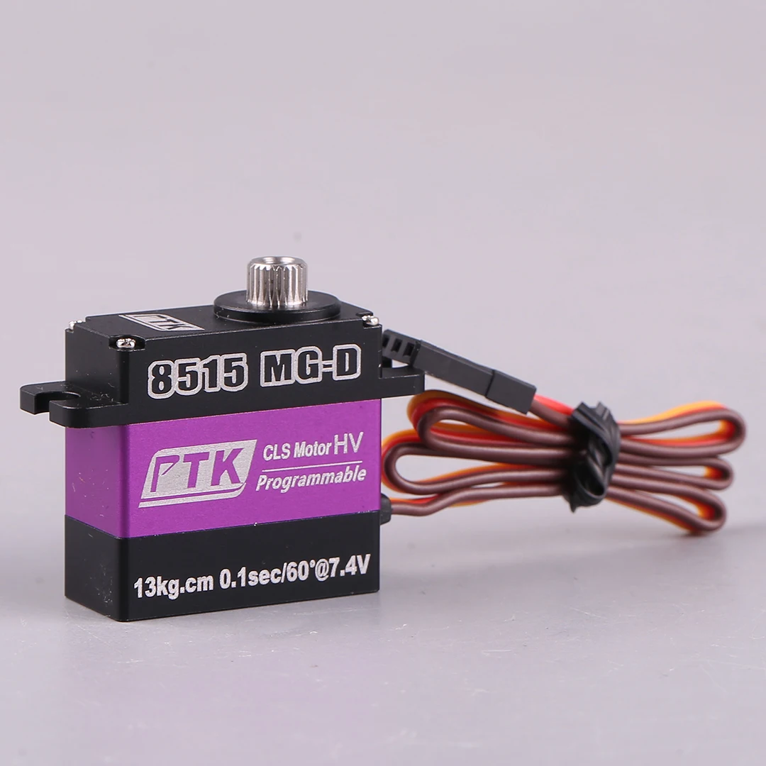 PTK 8515 MG-D Micro Servo 17g Digital HV Servo Todo Metal RC Modelo Aeronave Asa Fixa Helicóptero Drone Servo