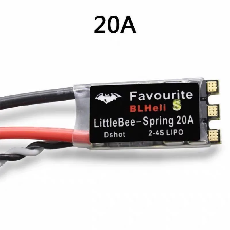 1 uds/4 Uds Little Bee BLHELI-S 20-30A ESC sin escobillas 2-6S compatible con DSHOT Oneshot42 OneShot125 multicóptero FPV QAV250 220 280FPV