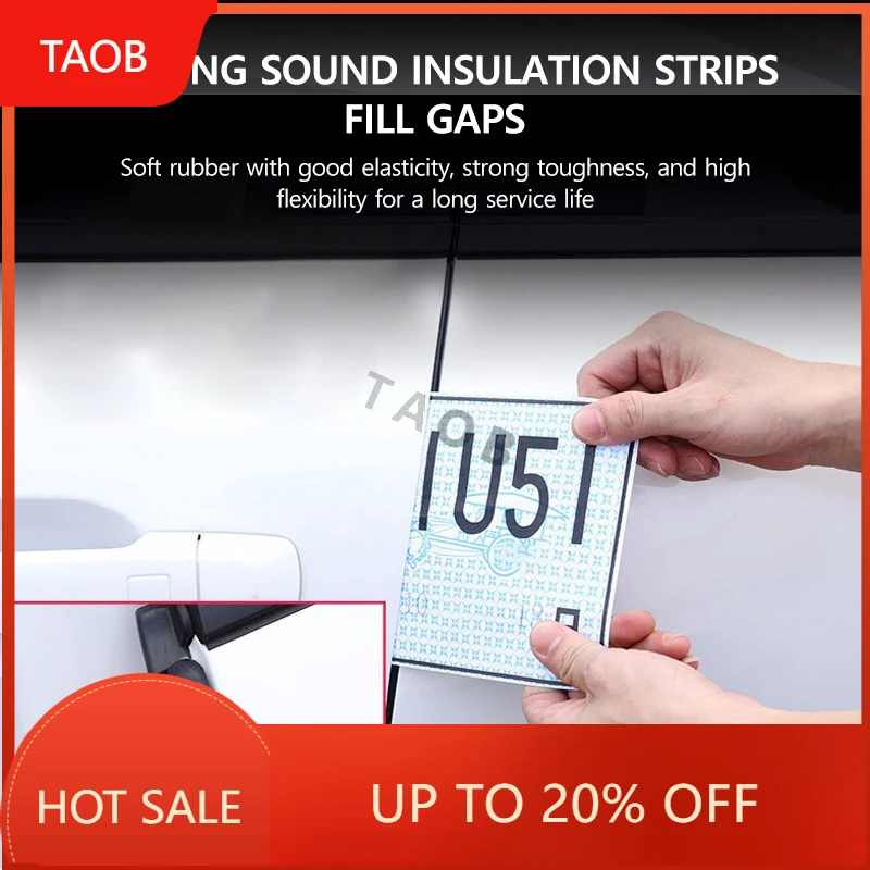New High Quality Sound Insulation Dustproof Sealing Strips For BYD Dolphin Rubber Hood Trunk Car Door A B Pillar Wear - Resistan