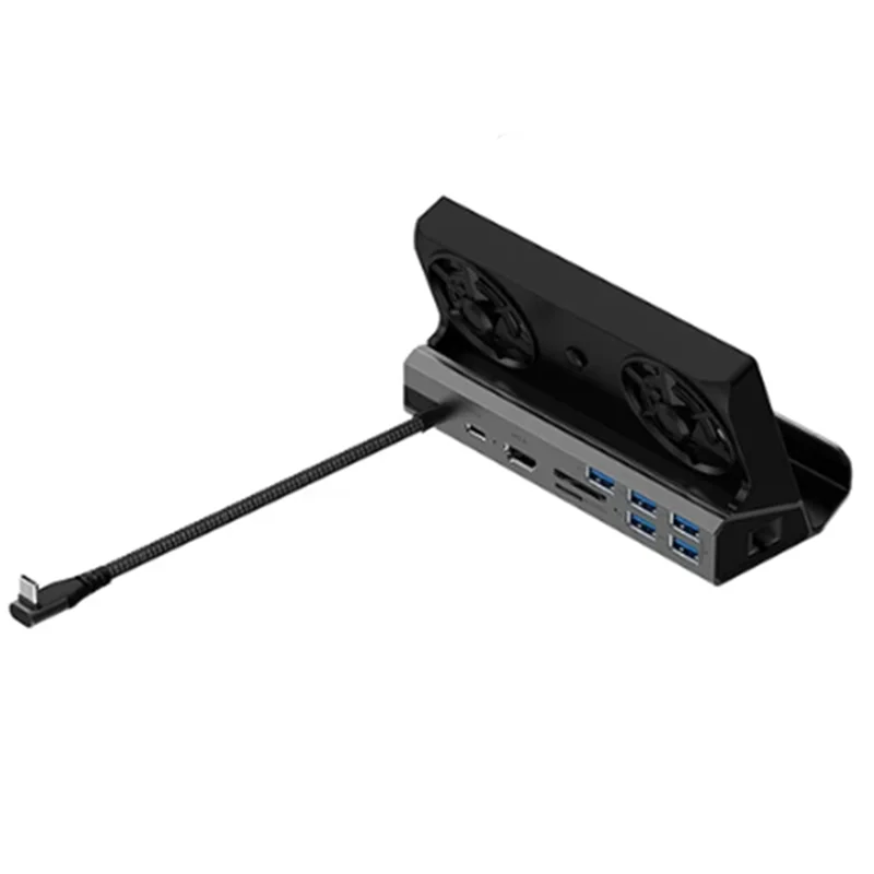 كامل ل ROG Ally لعبة حوض وحدة التحكم محور 4K 60 هرتز USB C محطة إرساء جيجابت إيثرنت 1000Mbps حامل قاعدة نوع C USB 3.0