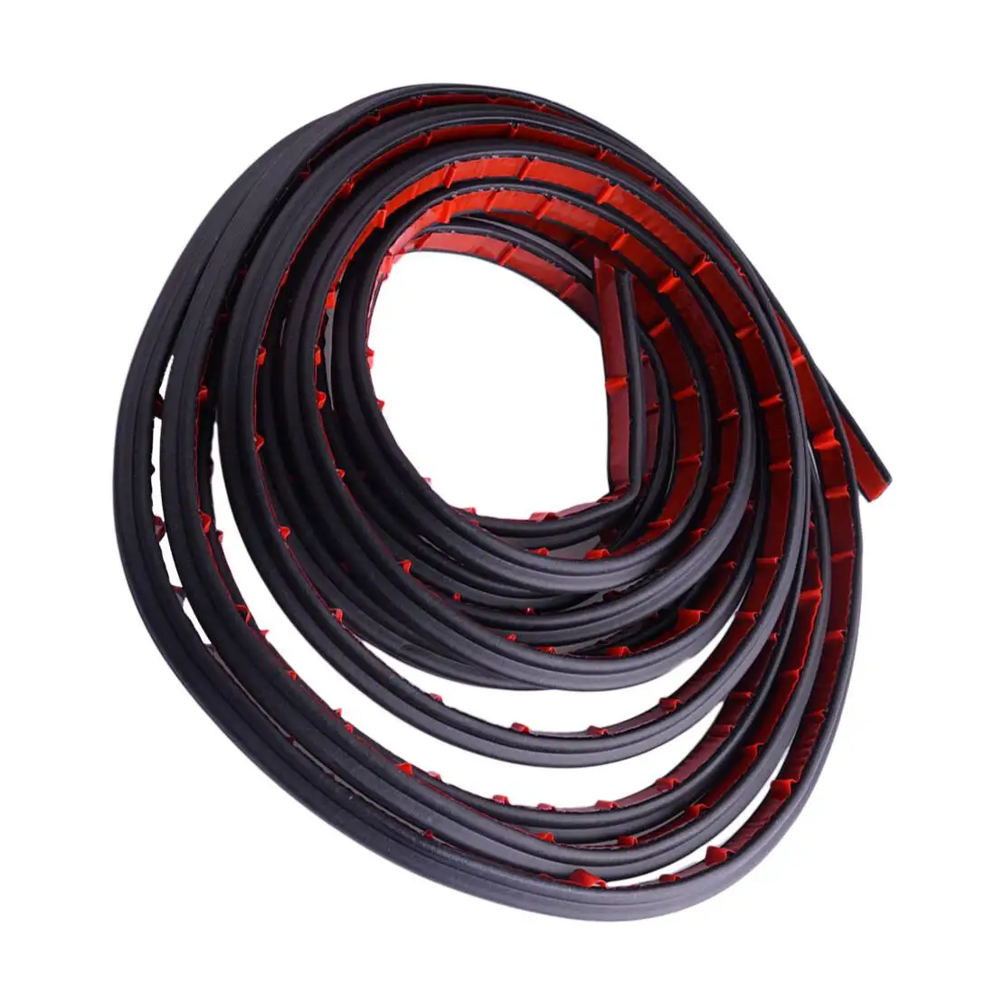 

5 м, 16 футов, 4 отверстия, универсальная уплотнительная лента для края багажника автомобиля, резиновая уплотнительная лента, двухслойная отделка