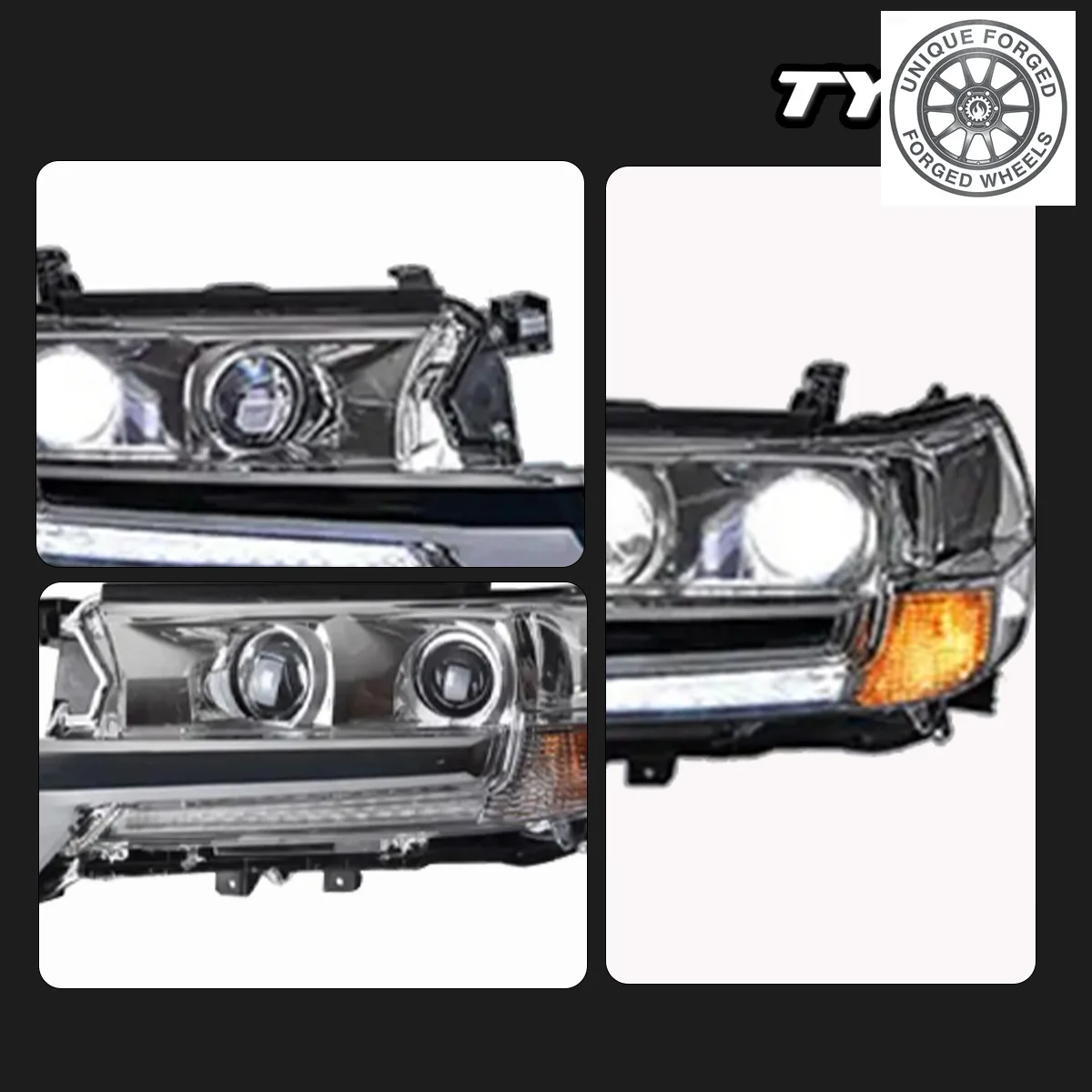 

Модернизированные фары BC Car для Toyota Land Cruiser 2016-2020: новые динамические ДХО и светодиодные указатели поворота, автоаксессуары