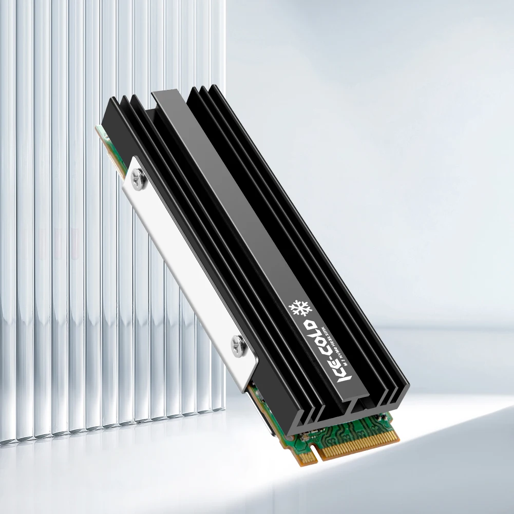 M.2 NGFF NVME ، غرفة تبريد sd مع وسادة حرارية من السيليكون ، مبرد SSD ، SSD من سبائك الألومنيوم ، غرفة تبريد المبرد للكمبيوتر المكتبي PS5