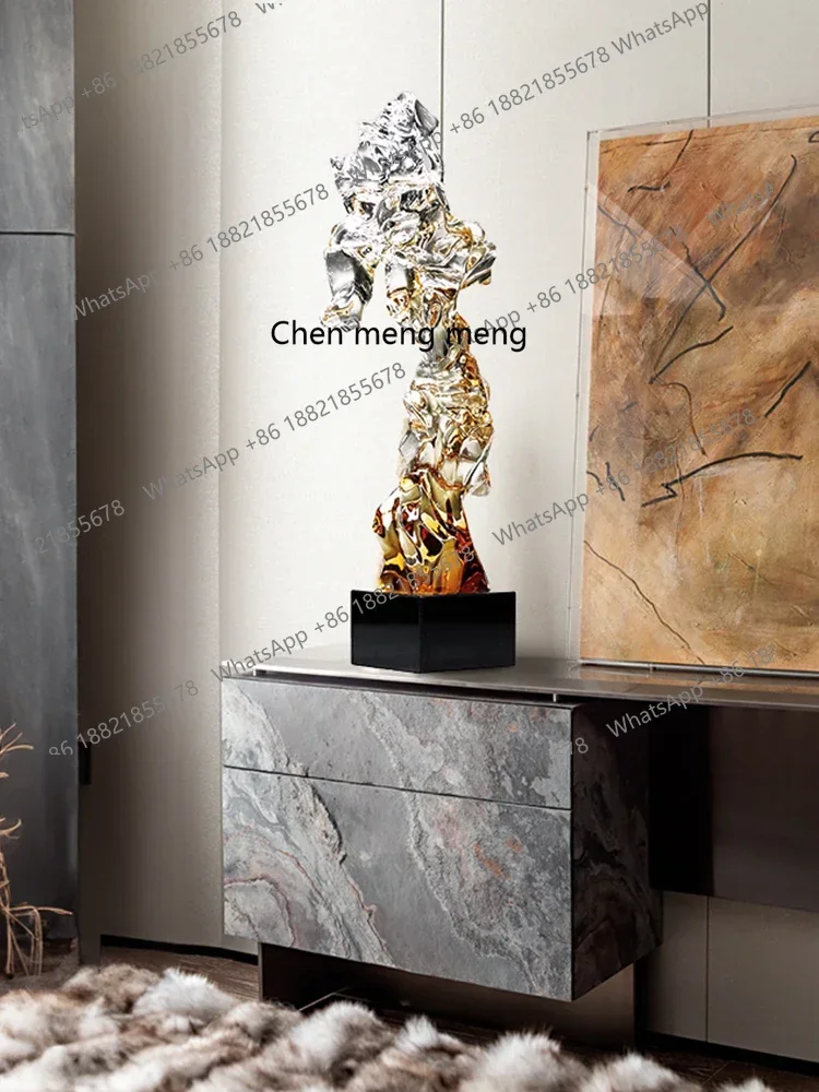 A68New Chinese Abstract   Stone Sculpture Ornament Sales Office Front Desk Model Room Entrance Living Room TV Cabinet Decoration
