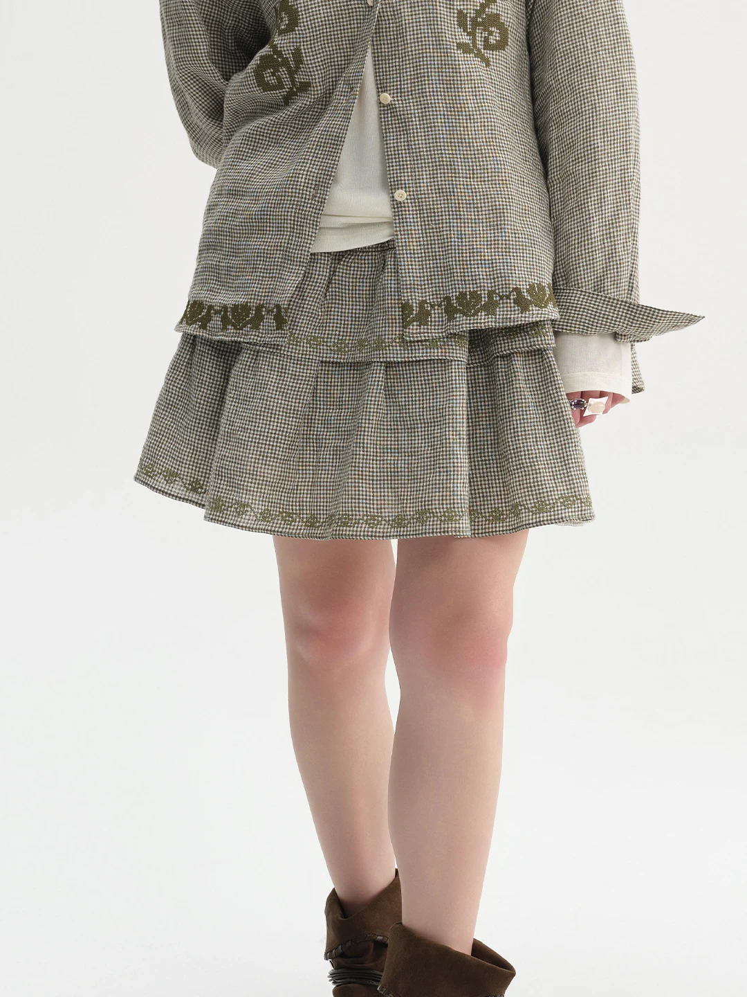 

Новая брендовая осенне-зимняя льняная юбка HI to HI, брюки, повседневная юбка трапециевидной формы со средней талией для женщин