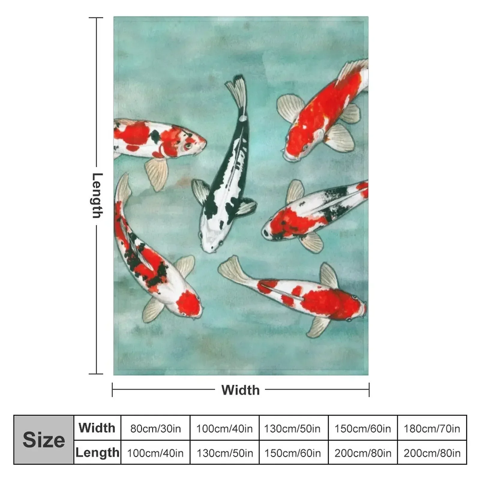 Le ballet des carpes koi Throw Blanket Extra Large Throw Soft Plaid decorative Bed covers Blankets