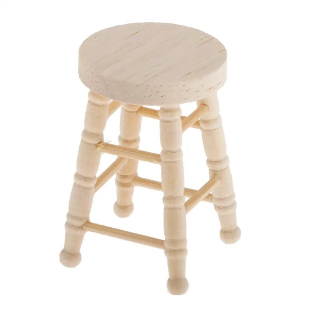 

1/1оndo Minitura Stool, Wonderful Collection Display for Your Dollhouse