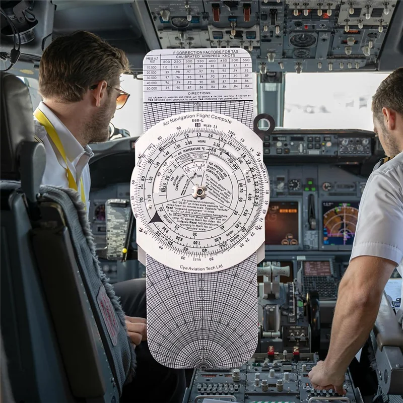 AB34-E6B Metal Flight Computer,Aviation Aluminum Flight Computer,Aviation Pilot Calculator Standard Flight Training